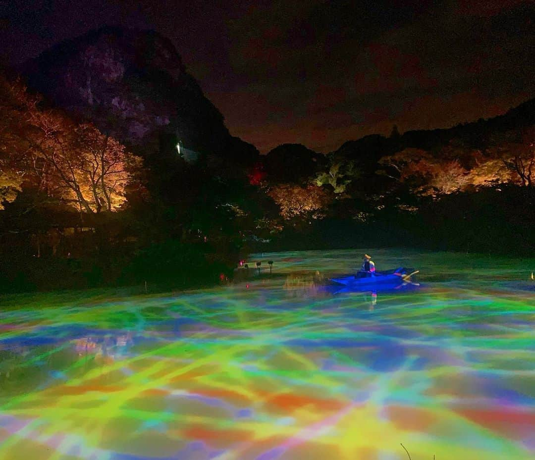 ノーマさんのインスタグラム写真 - (ノーマInstagram)「武雄の景色と文化との融合がたまらん @teamlab の作品たち！今年も感動でした🌈♥️ 来年も観れますように。。 #teamlab  #art #saga #佐賀 #御船山楽園  #かみさまがすまう森」11月13日 20時49分 - noma77777