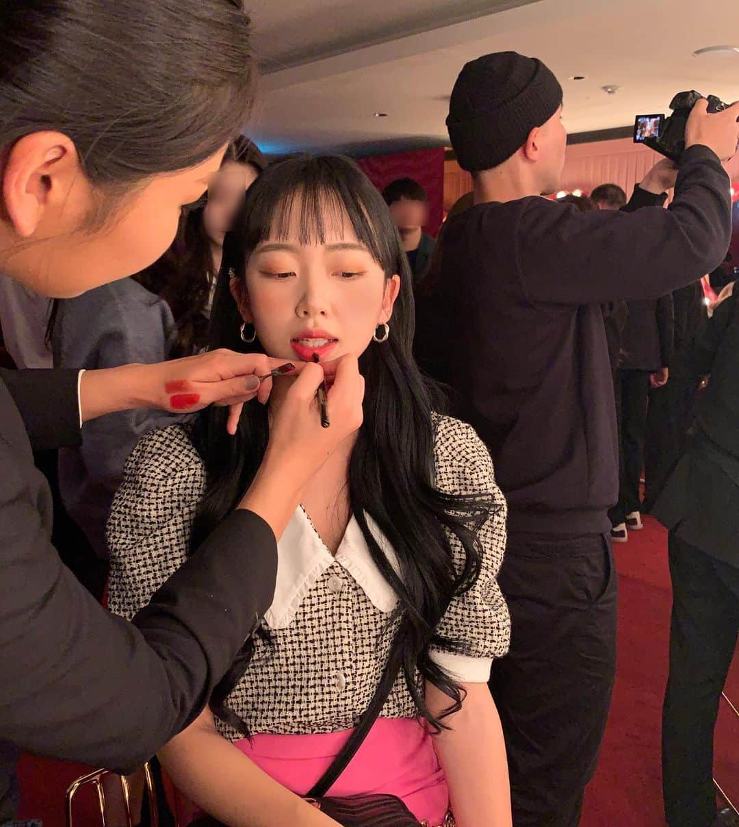 シン・ジインさんのインスタグラム写真 - (シン・ジインInstagram)「Luv Gucci🖤 립 컬러 너무 예뻐💕  #GucciBeauty #GucciBeautySeoul #롯데면세점 #AD」11月13日 21時23分 - sinji_in