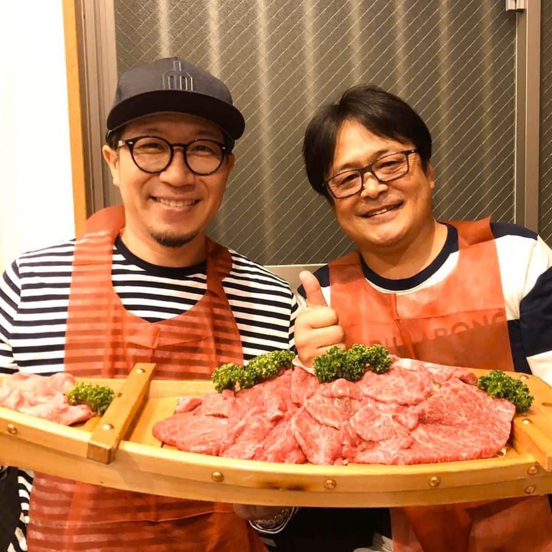 多村仁志さんのインスタグラム写真 - (多村仁志Instagram)「#🥩 #ミキスケ #舟盛り #鮮度抜群のA5和牛は概念が変わる #デザート #とんかつ #カレー #うまし」11月13日 23時10分 - hit_tamu