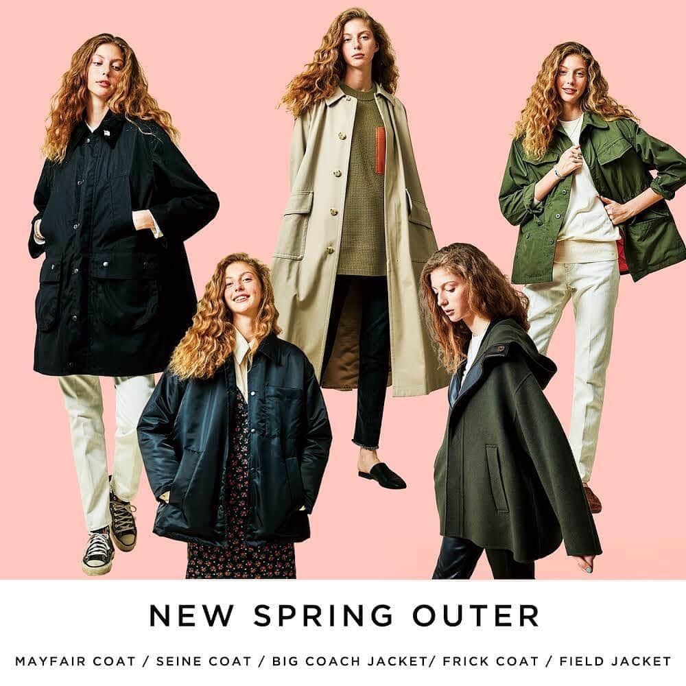 のインスタグラム：「【 NEW SPRING OUTER 】  Shinzone オリジナルブランド「 THE SHINZONE 」2020 PRE SPRINGコレクションの第一弾として「NEW SPRING COAT」が本日12/12(木)入荷いたしました。  WEB STOREでは先行販売を実施しており、1月販売予定の「FRICK COAT」と「FIELD JACKET」は先行予約を承っております。  ディレクター染谷の海外での生活や旅の思い出から生まれた「MAYFAIR COAT」、「SEINE COAT」、「FRICK COAT（1月販売予定）」。 Shinzoneの得意とするストリートやアーミーを今の気分で表現した「BIG COACH JACKET」、「FIELD JACKET（1月販売予定）」。 ぜひ、この機会にご覧くださいませ。  #shinzone #シンゾーン #theshinzone #theshinzone2020ss #newarrivals #coat #springcoat」