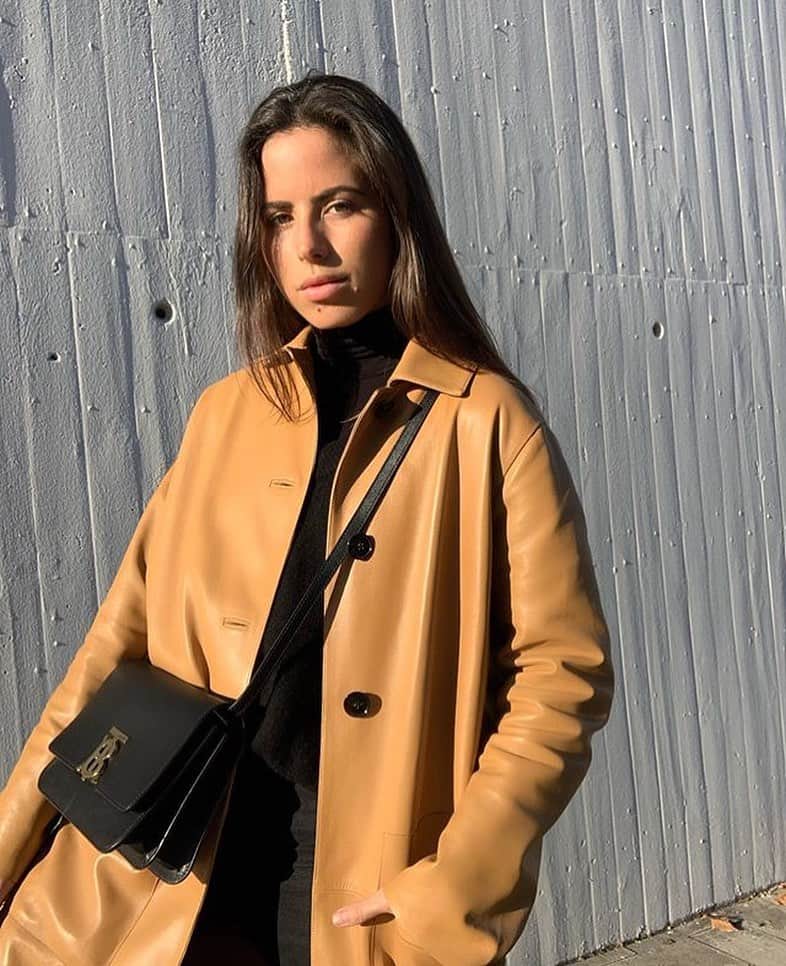 のインスタグラム：「Our leather garments with Nina @ninauc」