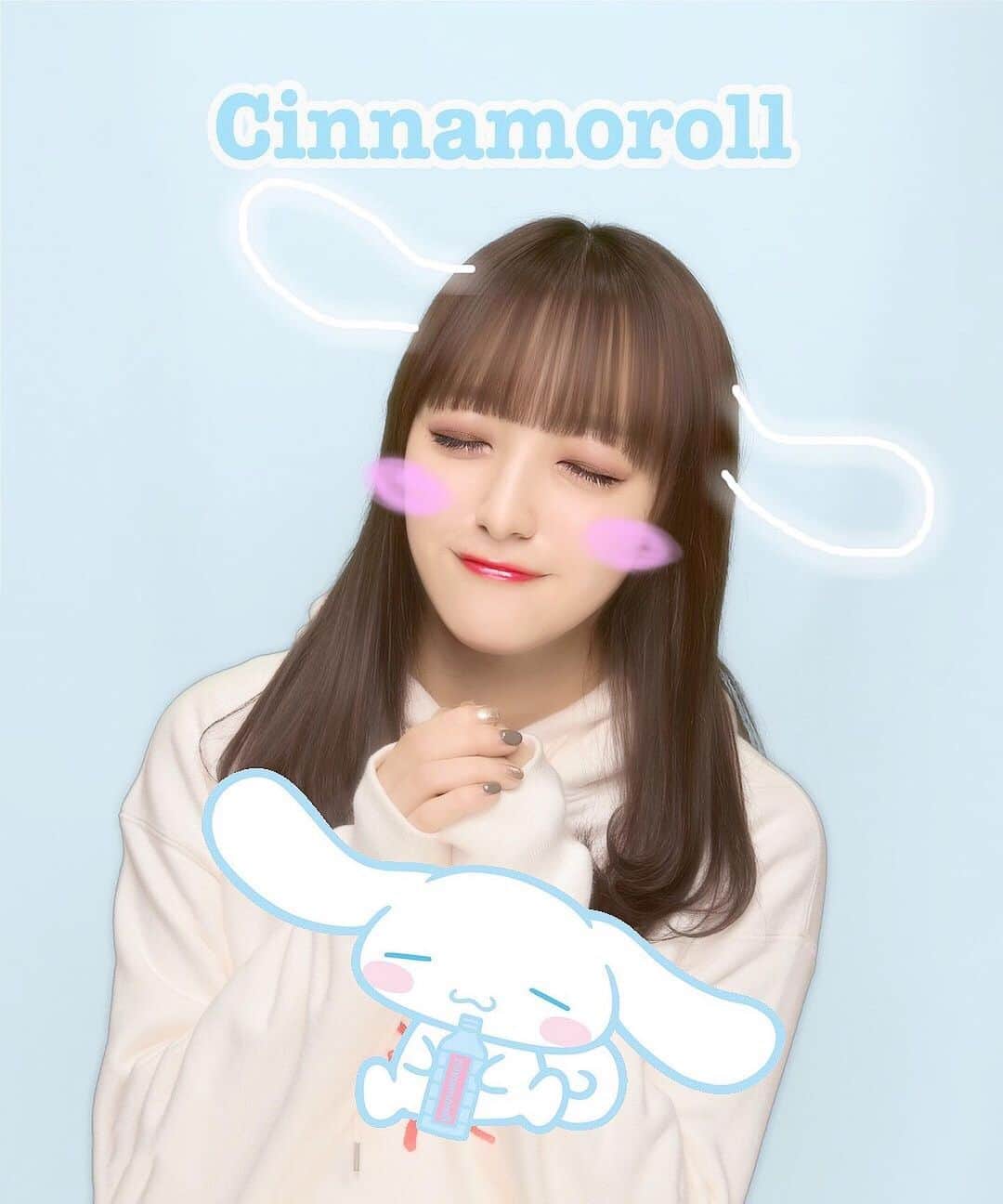 田島芽瑠さんのインスタグラム写真 - (田島芽瑠Instagram)「cinnamoroll×meru ❤︎﻿ ﻿ ﻿ 「シナモンメルツ」」12月12日 21時43分 - meru_chan_official