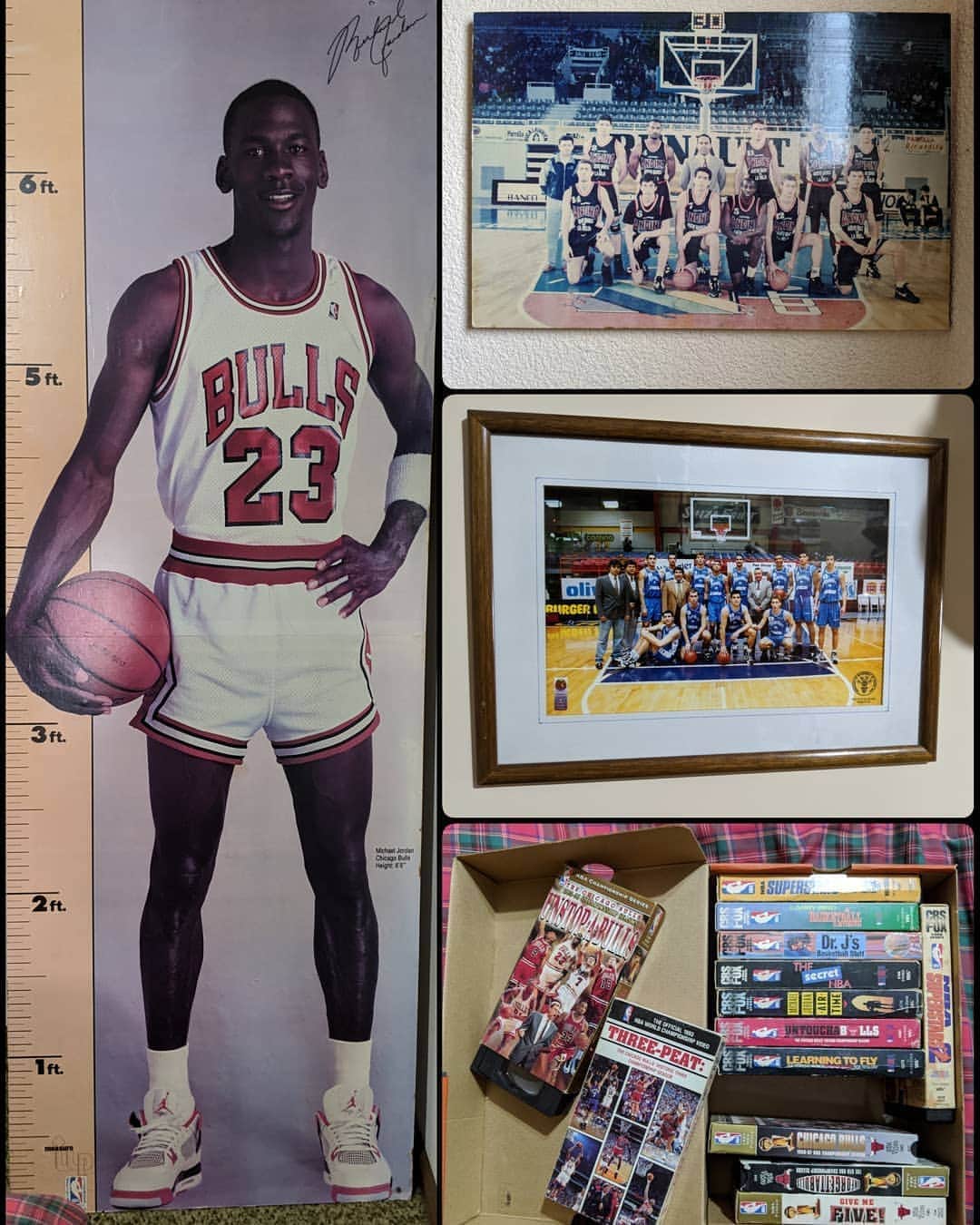 マヌ・ジノビリのインスタグラム：「🇺🇲A few of the things you find when you go to your old bedroom in your parent's house. 😁😁 #superthrowbackthursday 🇦🇷Algunas de las cosas que encontrás cuando visitas tu vieja habitación en lo de tus papás! 😁😁」