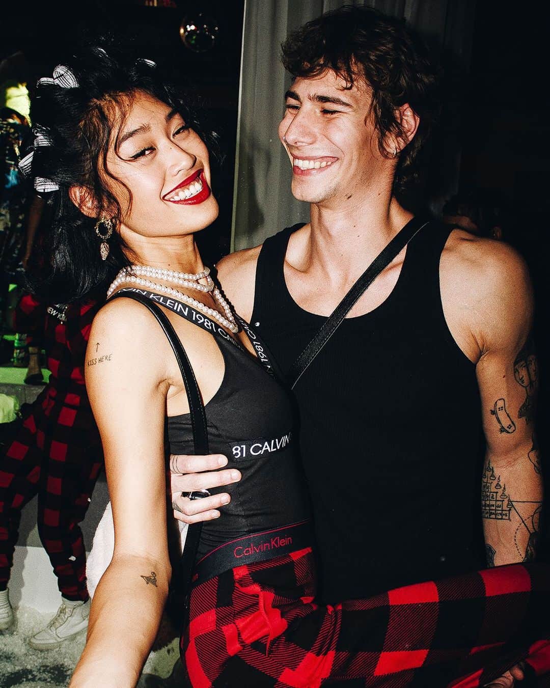 Calvin Kleinさんのインスタグラム写真 - (Calvin KleinInstagram)「Keep #MYCALVINS close this #Holiday season 🔺 @anuthida & @richykoll pair up at last night’s #CKHOLIDAY event in NYC, coordinated in our 1981 Bold Bodysuit + Buffalo Check joggers. ⠀⠀⠀⠀⠀⠀⠀⠀⠀⠀⠀⠀⠀⠀⠀⠀⠀⠀⠀⠀ Show us yours ▷ ⠀⠀⠀⠀⠀⠀⠀⠀⠀ ⠀⠀⠀⠀⠀⠀⠀⠀⠀⠀⠀⠀⠀⠀⠀⠀⠀⠀⠀⠀ 📸: @tyrellhampton ⠀⠀⠀⠀⠀⠀⠀⠀⠀⠀⠀⠀⠀⠀⠀⠀⠀⠀⠀⠀ ⠀⠀⠀⠀⠀⠀⠀⠀⠀⠀⠀⠀⠀⠀⠀⠀⠀⠀⠀⠀ Shop the #CALVINKLEIN holiday gift guide:  Modern Cotton Lounge Buffalo Check Joggers [GLOBAL]  1981 Bold Bodysuit [EU]」12月12日 22時18分 - calvinklein