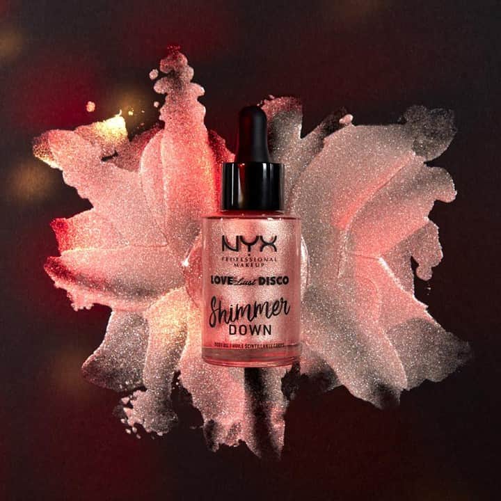 NYX Cosmeticsさんのインスタグラム写真 - (NYX CosmeticsInstagram)「Shimmy into the new year with our limited edition #LoveLustDisco Shimmer Down Body Oil 💃✨ Snatch her while you can 🎶 || #nyxcosmetics #nyxprofessionalmakeup #crueltyfreebeauty」12月13日 1時59分 - nyxcosmetics