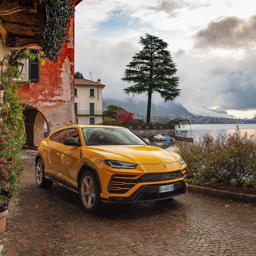 のインスタグラム：「Unwinding with Urus is the best way you could pamper yourself.  Its pure Lamborghini design and outstanding performance make it the ideal companion for a retreat to a location that’s as exotic as this Super SUV.  Photographed by @eros63  #Lamborghini #Urus #SinceWeMadeItPossible」