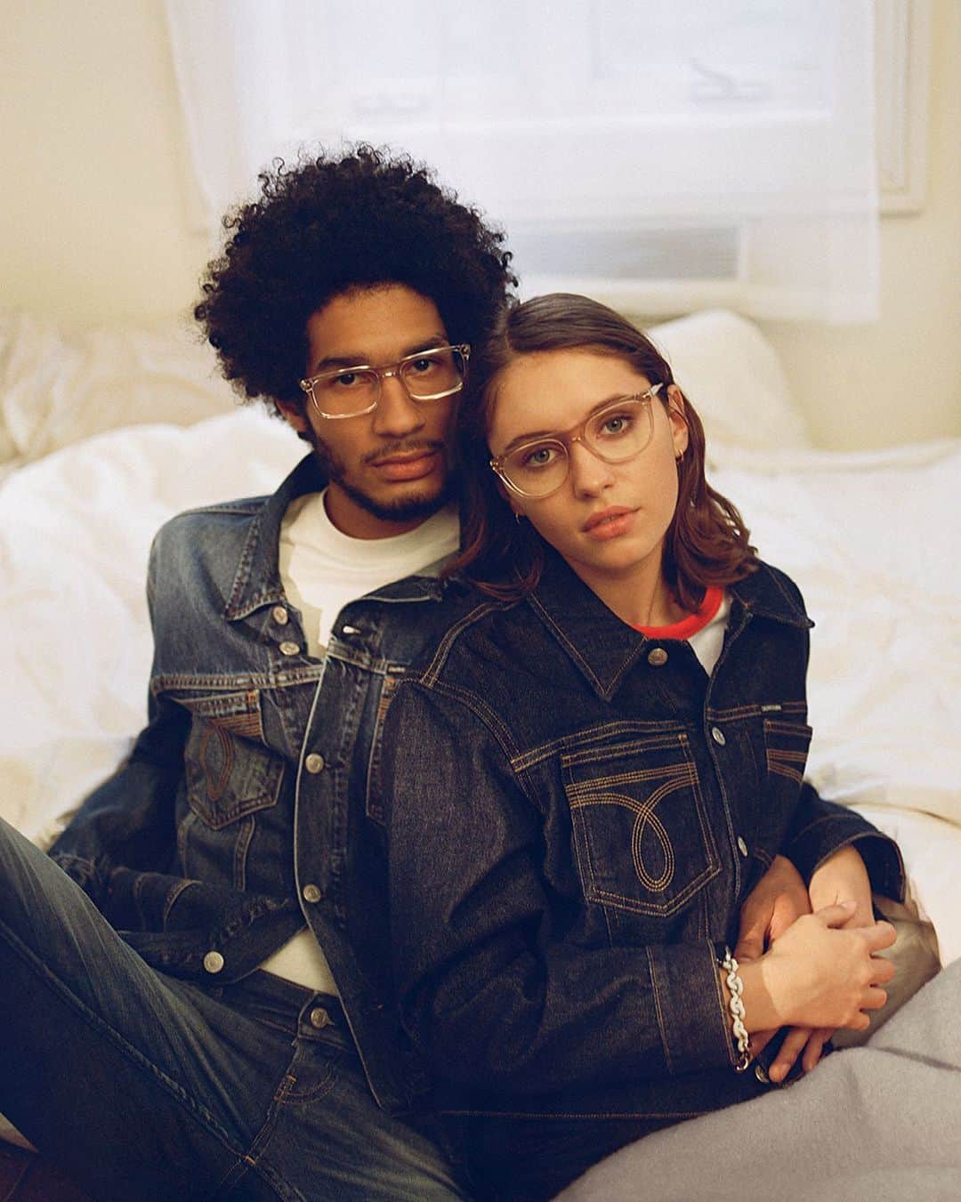 Calvin Kleinさんのインスタグラム写真 - (Calvin KleinInstagram)「In frame — @lirisaw and @jyrrel pair up in #CALVINKLEINJEANS, styling our cropped + slim denim jackets. ⠀⠀⠀⠀⠀⠀⠀⠀⠀⠀⠀⠀⠀⠀⠀⠀⠀⠀⠀⠀ ⠀⠀⠀⠀⠀⠀⠀⠀⠀⠀⠀⠀⠀⠀⠀⠀⠀⠀⠀⠀ What's your #Sunday lounge style? Show us ▷ #MYCALVINS ⠀⠀⠀⠀⠀⠀⠀⠀⠀⠀⠀⠀⠀⠀⠀⠀⠀⠀⠀⠀ ⠀⠀⠀⠀⠀⠀⠀⠀⠀⠀⠀⠀⠀⠀⠀⠀⠀⠀⠀⠀ 📸: @theo123456 ⠀⠀⠀⠀⠀⠀⠀⠀⠀⠀⠀⠀⠀⠀⠀⠀⠀⠀⠀⠀ ⠀⠀⠀⠀⠀⠀⠀⠀⠀⠀⠀⠀⠀⠀⠀⠀⠀⠀⠀⠀ Tap to Shop:  Slim Cotton Stretch T-shirt [EU]  Cropped Logo Tape T-shirt [EU]  Cropped Denim Jacket [EU, ASIA]  Slim Denim Jacket [EU]  CKJ 026 Slim Jeans [EU, ASIA]」12月9日 2時13分 - calvinklein