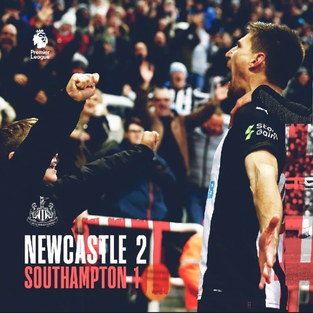 フェデリコ・フェルナンデスのインスタグラム：「⚫️⚪️ Great Sunday !!! Best felling to scored in front of our fans !!! ⚽️ @nufc」