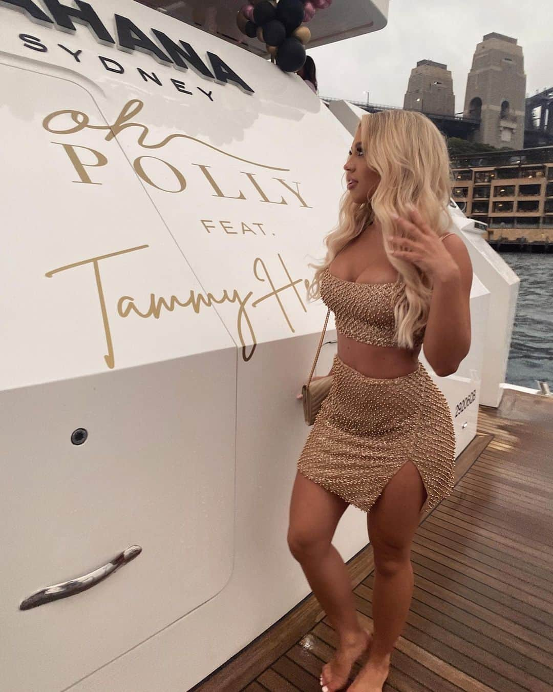 Tammyさんのインスタグラム写真 - (TammyInstagram)「✨✨So much fun at the @ohpolly feat Tammy Hembrow yacht party.  Celebrating the launch of some suuuuper cute new pieces coming very soon. + some of my faves which are already on the site like what I’m wearing in this pic ✨✨ #forgirlsbygirls」12月9日 8時37分 - tammyhembrow