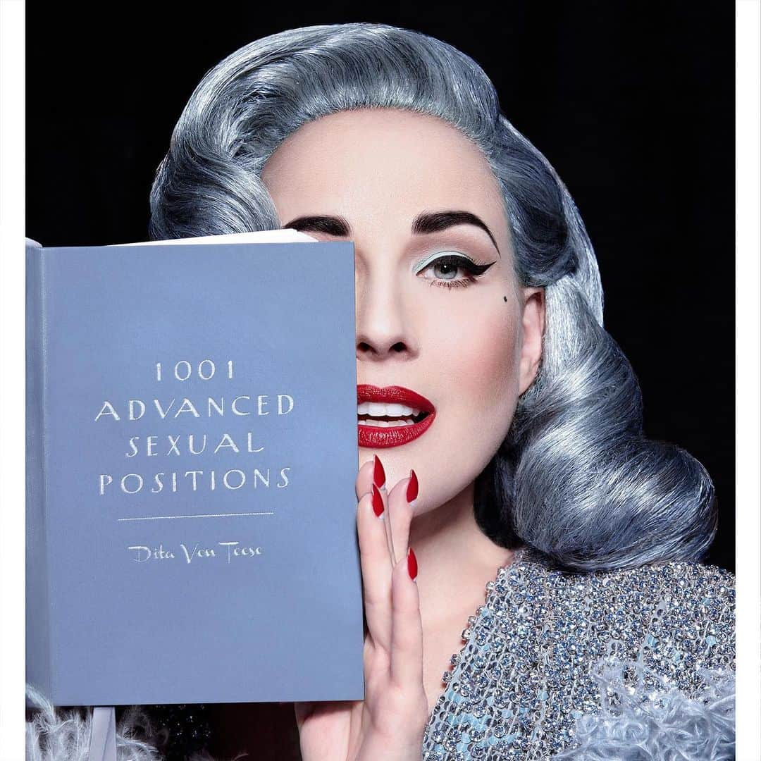 ディタ・フォン・ティースさんのインスタグラム写真 - (ディタ・フォン・ティースInstagram)「Introducing my 𝘓𝘢𝘻𝘺 blank book! ⁣ As featured in my #burlesque act by the same name, this 5 x 7 inch, 250 page hardcover book has both lined and unlined silvertone edged pages for journaling, sketching or writing down your striptease notes like I do. ⁣ I first made a prop hardcover book with this titillating title for the debut of Lazy @crazyhorseparis_official and then couple of years ago, I restaged the number with new ice blue #swarovski crystallized costumes by @jennypackham. The updated version of the act features my dapper @vontourage with choreography by @fatima_noir and @iamdjdubz ⁣ ⁣ 𝐓𝐡𝐢𝐬 𝐜𝐡𝐞𝐞𝐤𝐲 𝐛𝐥𝐚𝐧𝐤 𝐛𝐨𝐨𝐤 𝐢𝐬 𝐧𝐨𝐰 𝐢𝐧 𝐦𝐲 𝐨𝐧𝐥𝐢𝐧𝐞 𝐬𝐡𝐨𝐩 𝐟𝐨𝐫 $𝟏𝟗.𝟗𝟗⁣ 𝐒𝐡𝐨𝐩.𝐝𝐢𝐭𝐚.𝐧𝐞t via @jenavonteese⁣ (see link in my highlights and story) ⁣ Thanks to @tweeterhead for producing the book, @admrjcvch for designing it and @adelemildred for contributing art. 📷 by @sanchezzalba with glam by @gregoryarlt and @hisvintagetouch」12月9日 11時35分 - ditavonteese