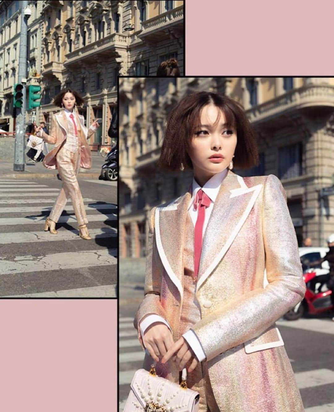 管沼詩乃さんのインスタグラム写真 - (管沼詩乃Instagram)「💗Pretty in Pink in Milan🇮🇹 @voguegirljapan」12月9日 12時08分 - shinosuganuma