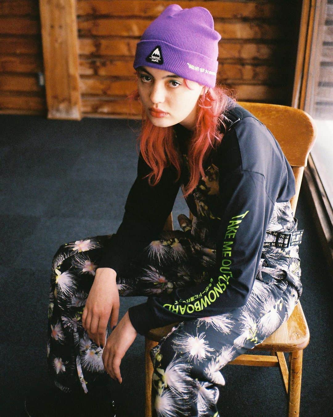 Cazumaxのインスタグラム：「X-girl × Burton 今年はスノボで正常に起き上がりたい #xgirl#burton」