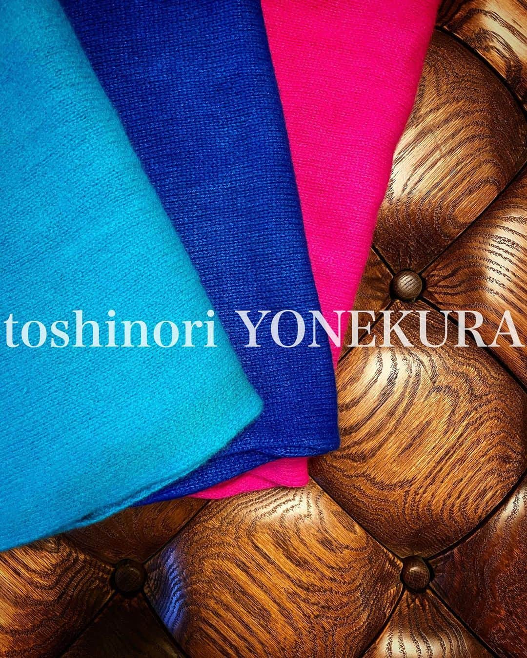 米倉利紀さんのインスタグラム写真 - (米倉利紀Instagram)「colors #fashion #winter #2019 #2020 #cashmere #scarf #pink #blue #turquoise」12月9日 17時54分 - toshi_yonekura
