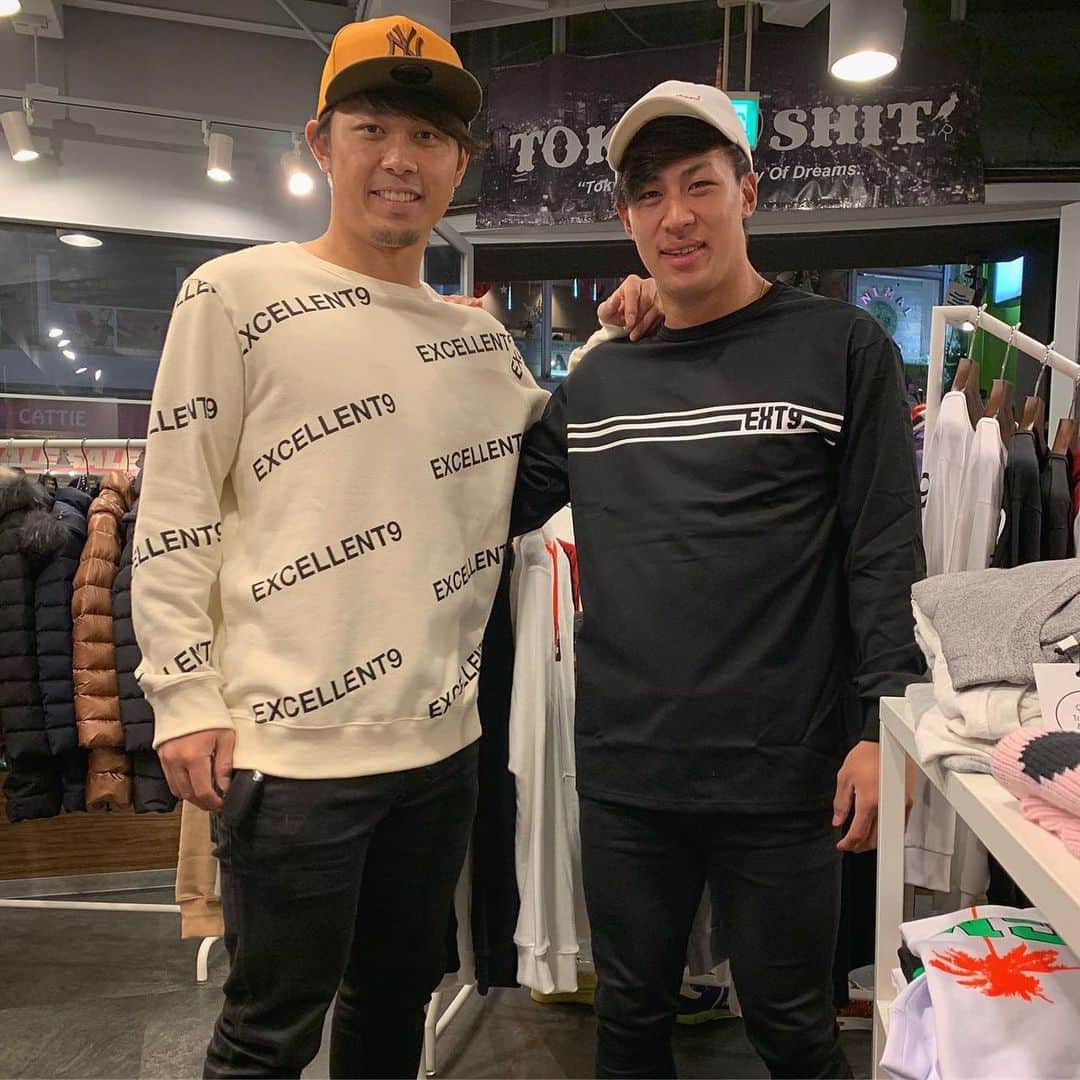 高山俊のインスタグラム：「3日連続かいくんといました！  #EXCELLENT9 #エクセレント9 #ブリランテ大阪 @brillante__official @excellent9_japan」