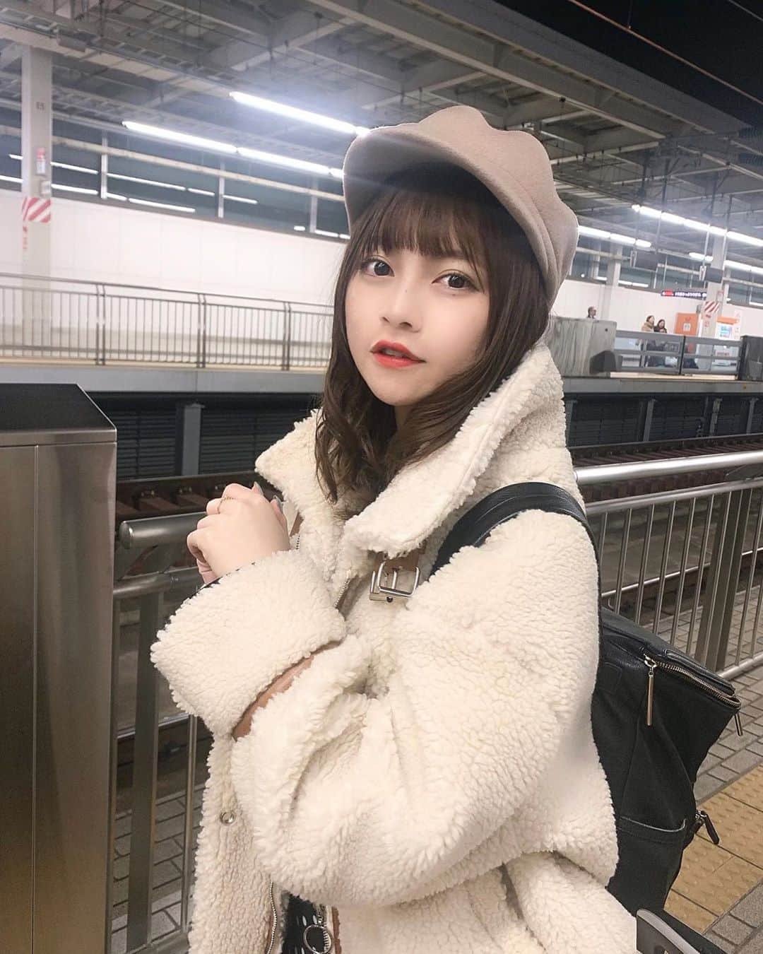 廣川奈々聖のインスタグラム：「． 今日はまだ大阪に残って、ラジオ収録などのお仕事をしてたよ( ˘ᵕ˘ )☁️❤︎﻿ ﻿ 三日間本当にありがとう！﻿ ﻿ また大好きな大阪に、皆に会いに行けますように〜💕﻿ ﻿ ﻿ ﻿ ﻿ #大阪遠征 #🚄」