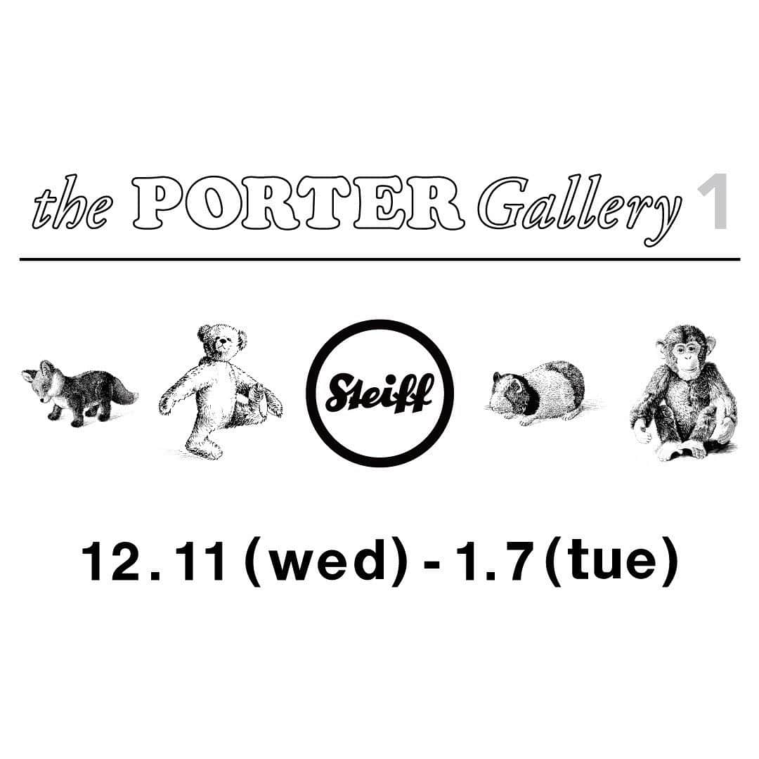 吉田カバン 表参道さんのインスタグラム写真 - (吉田カバン 表参道Instagram)「「Steiff in the PORTER Gallery 1」を開催します。 PORTER OMOTESANDO the PORTER Gallery 1にて、世界最古のぬいぐるみメーカー「Steiff」のイベントを開催いたします。  1880年にドイツで創業したSteiffは、世界で初めてぬいぐるみを作り、テディベアを誕生させました。創業以来、妥協のないものづくりの精神は今も受け継がれ、親から子へ、子から孫へと、時代を超えて世界中の様々な人々から愛され続けています。  開催期間：2019年12月11日（水）～2020年1月7日（火）  期間中は、2020年の干支である“子（ねずみ）”にあやかったコラボレーションアイテム「Steiff × PORTER Tiny Mouse」や、パウル・シュタイフのスケッチをプリントしたオリジナルTシャツ、クリスマスのギフトにおすすめのぬいぐるみなどバリエーション豊富にご用意いたします。  是非この機会にお立ち寄りください。 皆様のお越しをスタッフ一同心よりお待ちしております。  the PORTER Gallrey 1：PORTER OMOTESANDO 1Fに併設されたギャラリースペースです。国内外のブランドやアーティストなどの垣根を超えたイベントを定期的に開催しています。  Steiffはこちら http://www.steiff.co.jp/ PORTER OMOTESANDOはこちら https://www.yoshidakaban.com/shopinfo/omotesando/ Steiff×PORTER Tiny Mouseはこちら https://www.yoshidakaban.com/product/105296.html ©Margarete Steiff GmbH 2019  #yoshidakaban #porter #吉田カバン #ポーター #luggagelabel #porteryoshida #porterflagshipstore #theportergallery #theportergallery1 #madeinjapan #japan #omotesando #steiff #knopfimohr #steiffteddy #steiffbear #teddybear #テディベア #シュタイフ #christmas #xmas #gift」12月9日 22時49分 - porter_flagship_store