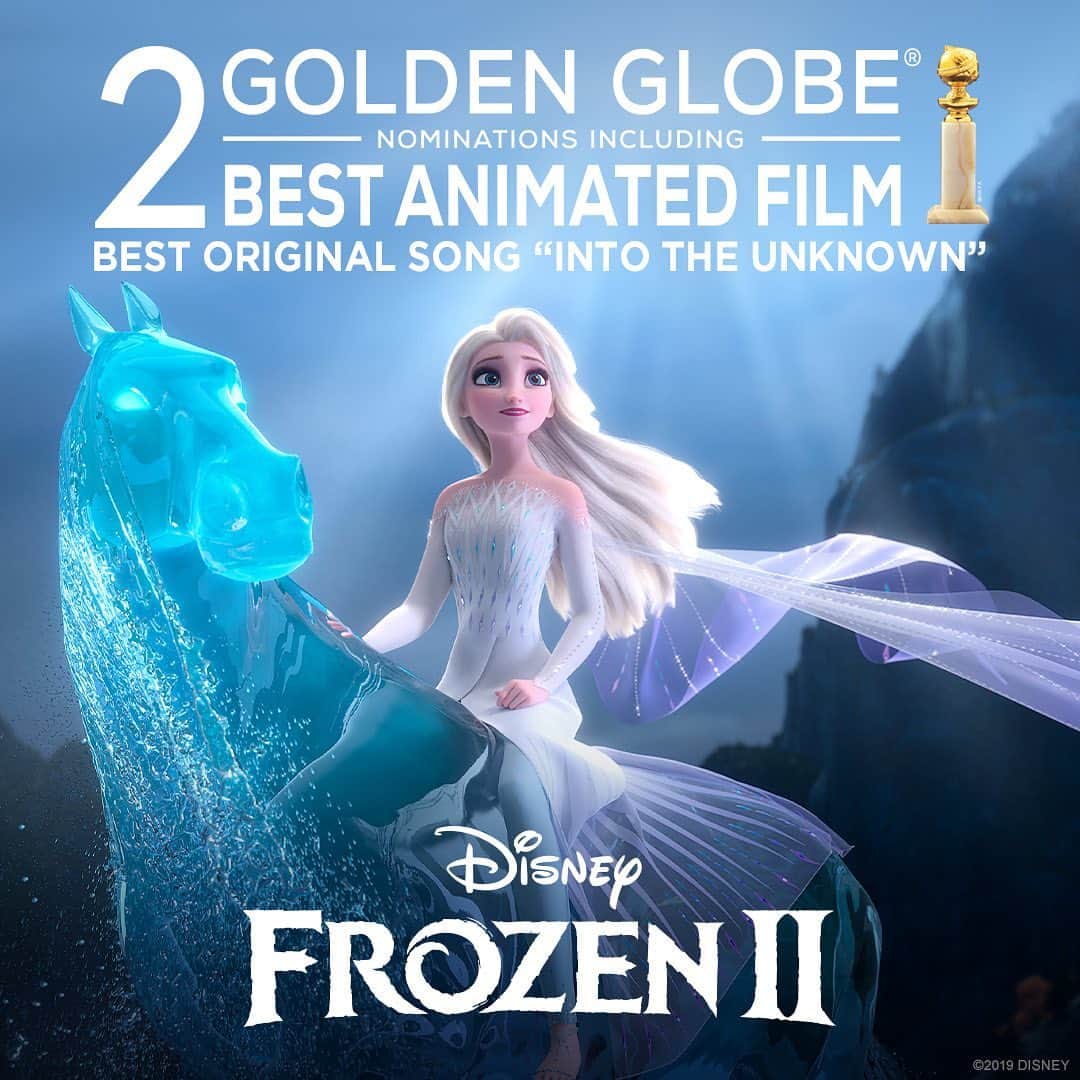 ウォルト・ディズニー・アニメーション・スタジオズさんのインスタグラム写真 - (ウォルト・ディズニー・アニメーション・スタジオズInstagram)「#Frozen2 has been nominated for 2 Golden Globe Awards, including Best Animated Feature and Best Original Song “Into the Unknown.” #GoldenGlobes」12月9日 23時20分 - disneyanimation
