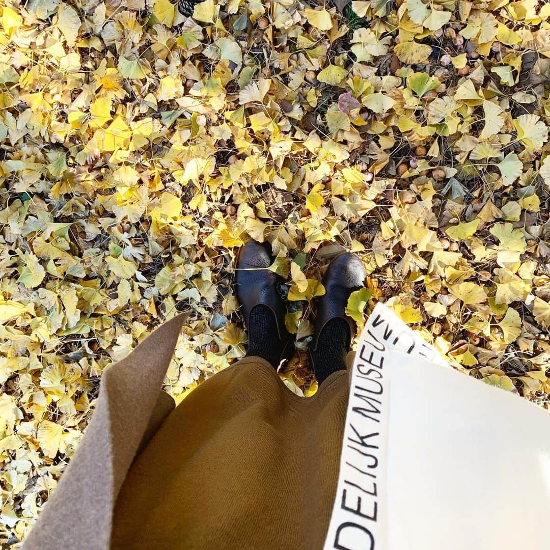 佐藤友子さんのインスタグラム写真 - (佐藤友子Instagram)「全身ブラウン系の装いだった今日。落ち葉の絨毯の世界に自分自身も溶け込んだような気持ちになりました😊」12月9日 23時39分 - tomokosato_hokuohkurashi