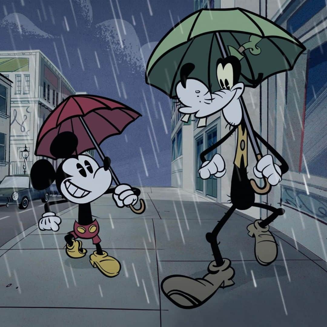 ミッキーマウスさんのインスタグラム写真 - (ミッキーマウスInstagram)「Best buds, rain or shine! ☔」12月10日 0時00分 - mickeymouse