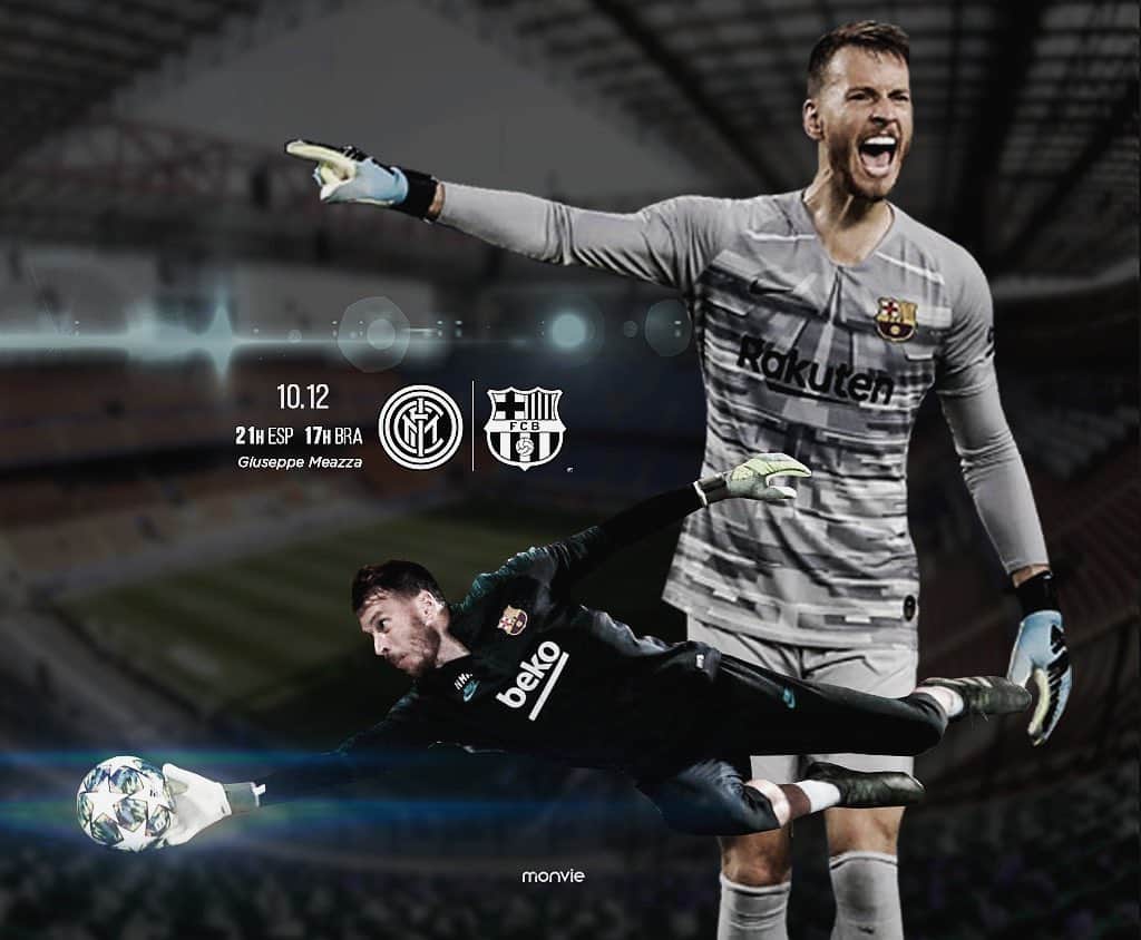 ノルベルト・ムラーラ・ネトのインスタグラム：「#ForçaBarça 🔵🔴 @championsleague」