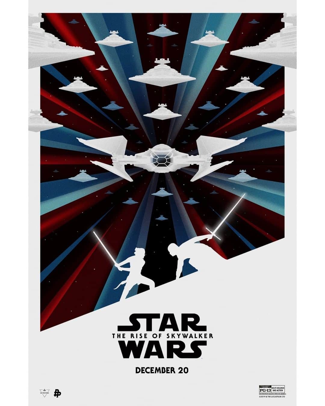 スター・ウォーズさんのインスタグラム写真 - (スター・ウォーズInstagram)「Check out this new poster inspired by #StarWars: #TheRiseOfSkywalker! Art by @sg_posters. See the film in theaters December 20.」12月10日 3時00分 - starwars