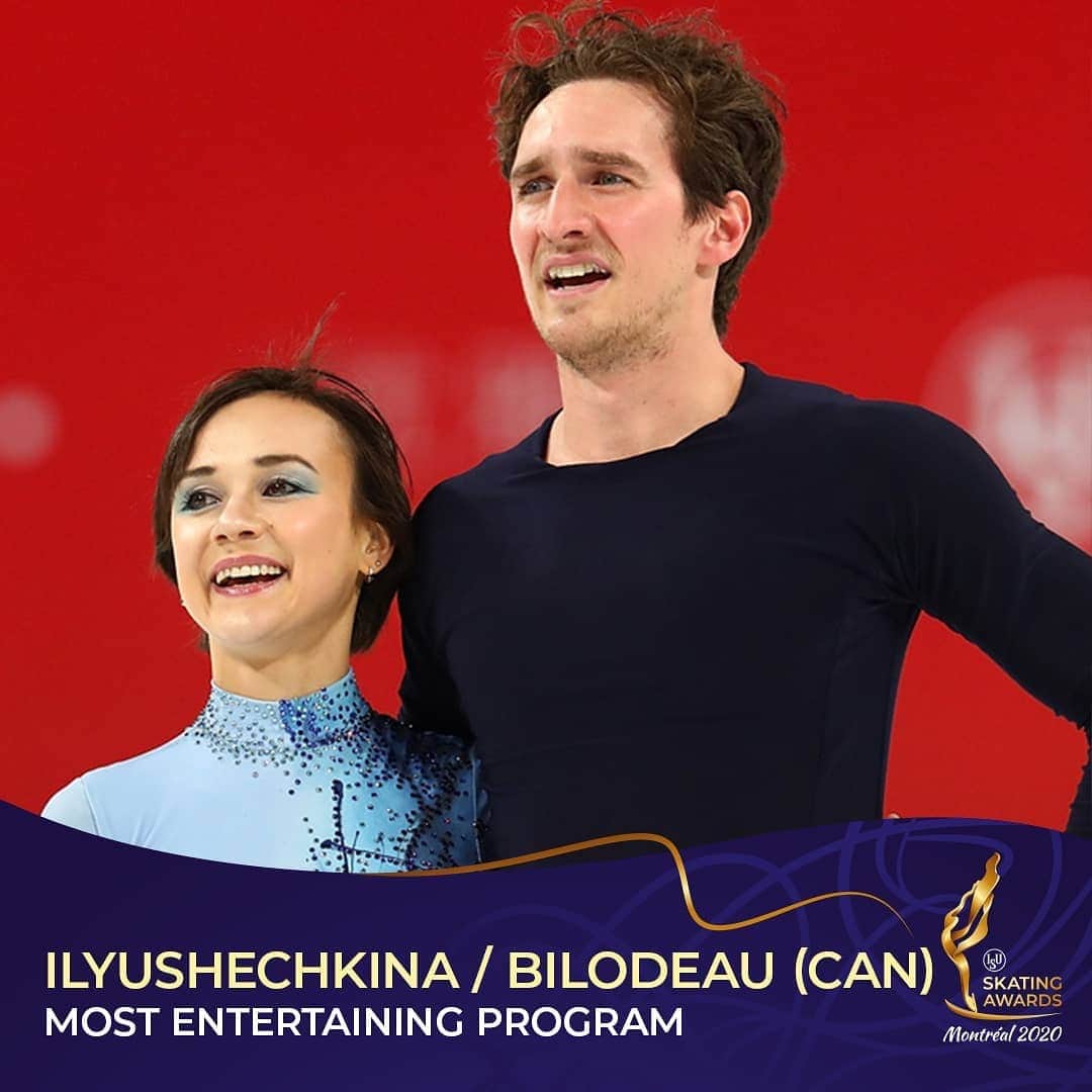 リュボーフィ・イリュシェチキナのインスタグラム：「We are so thrilled to be nominated to the TWO of the #isuskatingawards which will take place at World Championships in #Montreal2020 !!! https://montreal2020.com ✅Most entertaining program - our long program this year " " Je voudrais voir la mer" by Michel Rivard, a huuuge thank you to @mf_dubreuil and @guillaume_cizeron, our choreographers !!! Wish the fountain of your creativity never stops flowing!!! ✅Best costume - our long program costume, thank you to @feelingmathieucaron !!! Truly sensational and inspirational!! Also want to thank our entire coaching team for a great work! We wouldn't be able to come this far without you, guys! Thanks, boss @richigogo6913 ⬇️⬇️⬇️The voting is now open!!!⬇️⬇️⬇️ http://www.isu-skating-awards.com 🤞🤞🤞Fingers crossed🤞🤞🤞 Good luck to everyone for the rest of the season.  Christmas is approaching soon! A few well deserved days off is the best gift 🎁 Hug 🤗  Luba  #skatecanada #patinagecanada #patinagequebec #skating #loveskating #proudtobecanadian #jacksonultima #matrixblades #jacksonfamily #motivation #fitness #motivation #ice #workout #power」