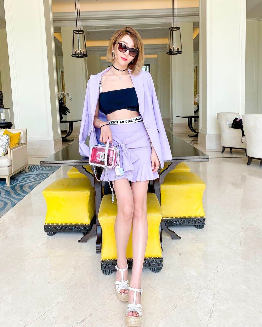 のインスタグラム：「#パープル👗 #purple👗 ・  @thestregislangkawi」
