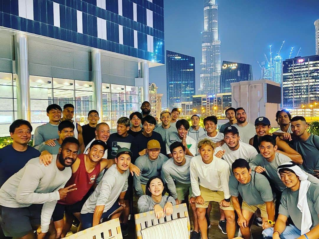 藤田慶和さんのインスタグラム写真 - (藤田慶和Instagram)「TEAM DINNER😋 #sevens #japan #セブンズ #日本代表 #ワールドシリーズ #dubai7s #2020 #dubai #ドバイ#ドバイタワー」12月10日 20時02分 - yoshikazu15