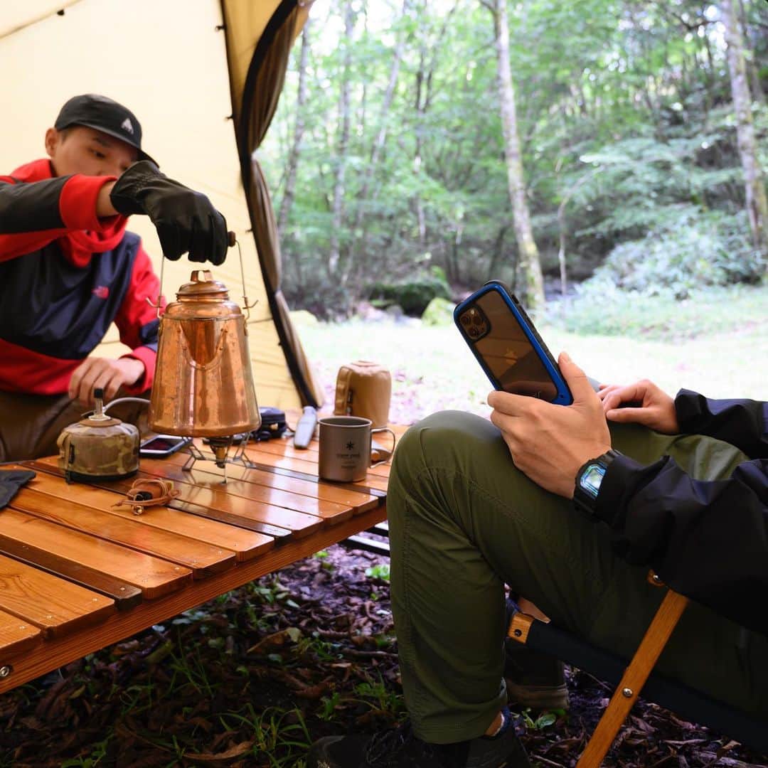 のインスタグラム：「. The other day camp. ・ #root_co #rootco #shockresistcaseplushold」