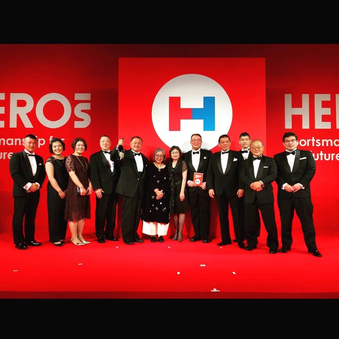 田知本遥のインスタグラム：「HEROs AWARD 2019 My hero’s  I wanna be like them. 山下先生、そして長年サポートされました恵子さん浩子さんのかかわる柔道NPO活動が特別賞を授賞されました。 素晴らしい瞬間にご一緒できて光栄でした。 そしてまた、新しい気持ちを沢山頂いた交流会でした。  #heros #herosaward2019」