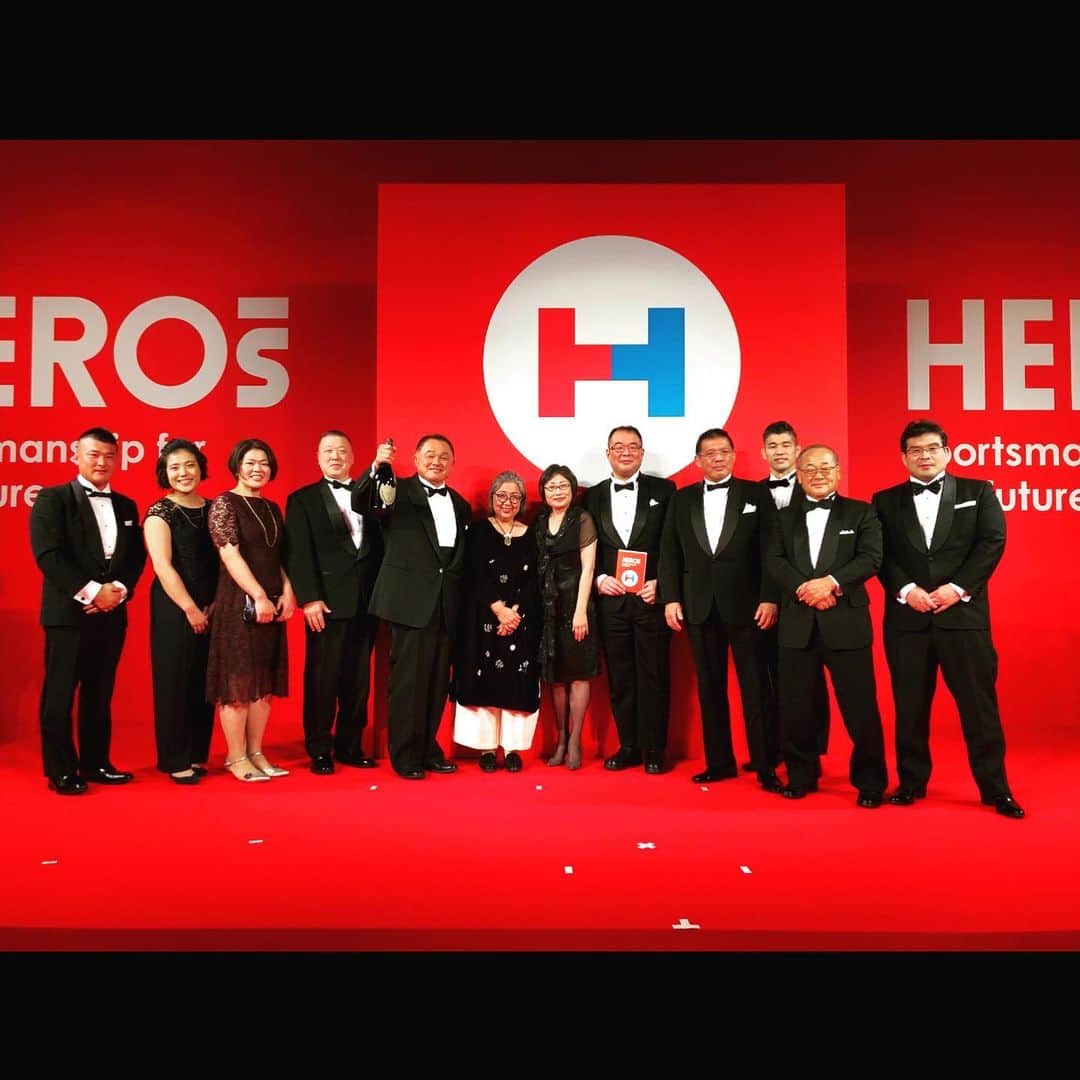 田知本遥のインスタグラム：「HEROs AWARD 2019 My hero’s  I wanna be like them. 山下先生、そして長年サポートされました恵子さん浩子さんのかかわる柔道NPO活動が特別賞を授賞されました。 素晴らしい瞬間にご一緒できて光栄でした。 そしてまた、新しい気持ちを沢山頂いた交流会でした。  #heros #herosaward2019」