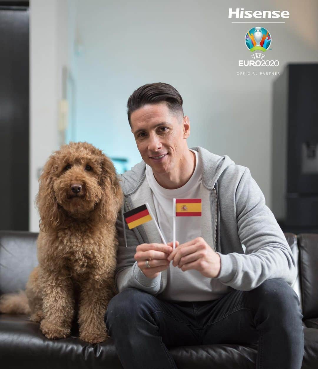 フェルナンド・トーレスのインスタグラム：「If you haven't already, then don't forget to enter the @hisensesports UEFA EURO 2020 Draw competition! ⚽ ⠀ ⠀  I predicted Spain to win, make your prediction here: https://bitly.com/HisensePetsense 🇪🇸 ⠀ ⠀ #HisensePetSense #EURO2020」