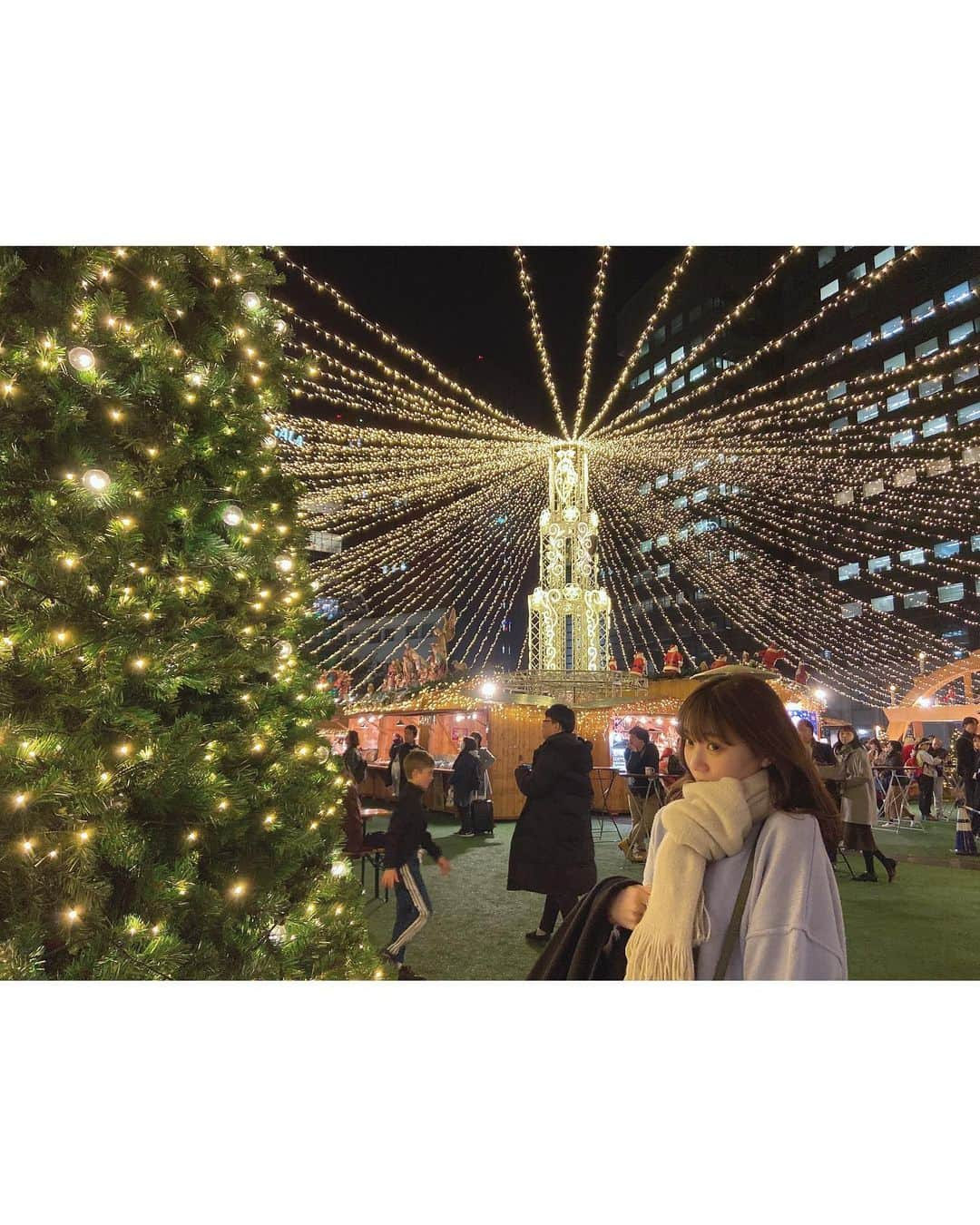 駒田京伽さんのインスタグラム写真 - (駒田京伽Instagram)「✨🎄✨ クリスマスマーケット 人生で初めて行った🎅  淡い水色のニットお気に入り🧶 @beep_ss  #beep  #福岡 #クリスマス」12月10日 16時04分 - hiroka_komada