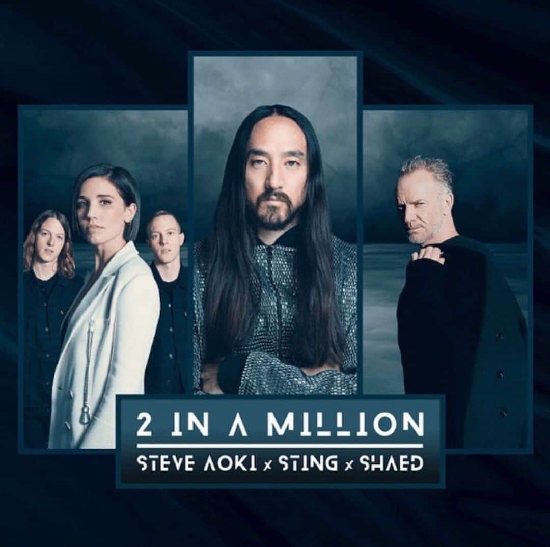 のインスタグラム：「サマソニでインタビューしたバンドShaedが Steve AokiとStingと新曲「2 In A Million」をリリース🚨」