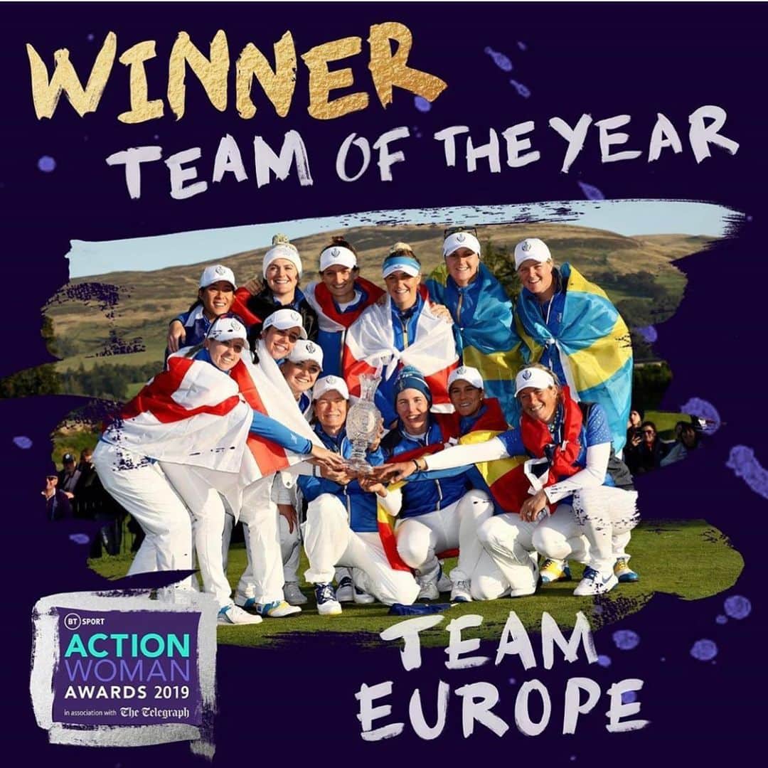 スーザン・ペターセンさんのインスタグラム写真 - (スーザン・ペターセンInstagram)「🇪🇺TEAM OF THE YEAR🇪🇺 @btsport @solheimcupeuro  #awardseason」12月10日 17時34分 - suzannpettersen