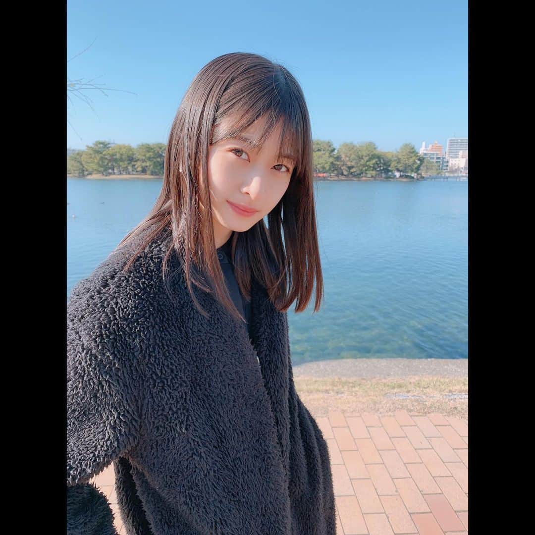 松岡はなのインスタグラム：「お母さんとお散歩した時の☕️🍂💭 #大濠公園」