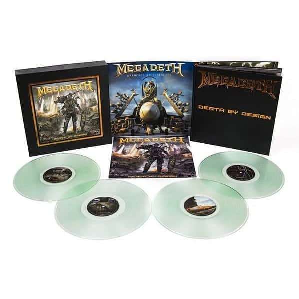 Megadethさんのインスタグラム写真 - (MegadethInstagram)「MEGADETH: DEATH BY DESIGN 350-page graphic novel is presented in a 12.25”x12.25” prestige “album” format. The project, carefully curated by Dave Mustaine and Heavy Metal, is a powerful book that gives both insight and understanding into the universe of Megadeth and Vic Rattlehead. . The standard edition & limited quantities of the signed editions w/ clear vinyl WARHEADS ON FOREHEADS album sets are available at shop.heavymetal.com. (link in bio) . #megadeth #deathbydesign #davemustaine #heavymetal #graphicnovel #comics #warheadsonforeheads #metal」12月11日 5時02分 - megadeth