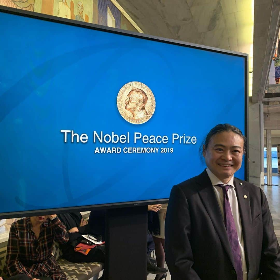 苫米地英人のインスタグラム：「Nobel Peace Prize Award Ceremony starting soon. まもなくノーベル平和賞受賞式開始」