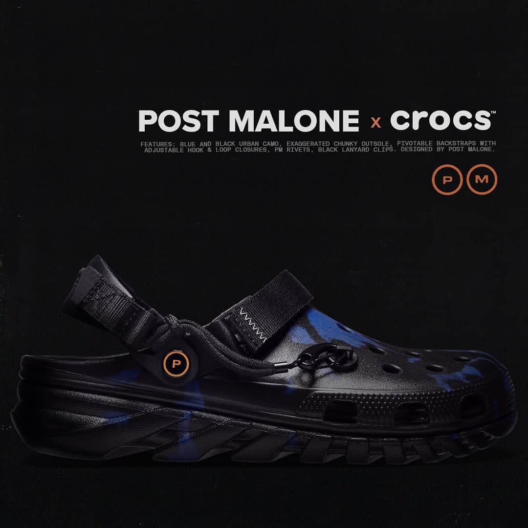 ポスト・マローンさんのインスタグラム写真 - (ポスト・マローンInstagram)「#PostMaloneXCrocs available now. Link in bio. @crocs ♥️」12月11日 0時15分 - postmalone