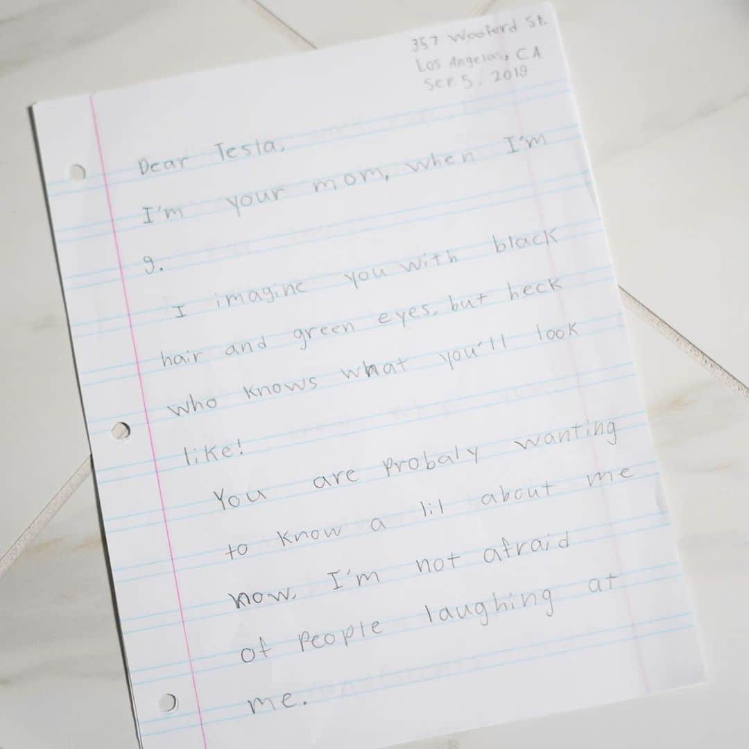 Angie Keiserのインスタグラム：「Self awareness level: 💯  A few notes: 1. Shared with Sydney’s permission 2. One of her assignments this semester has been to write letters to her future children 3. She plans to have 7 children  4. She plans to have all of her children BEFORE she gets married because “I’ve got names picked out and I don’t need some husband messing that up” 5. Tesla is a twin, and her twin’s name is Lexus  6. She’s written 5 out of 7 letters and they are all equally entertaining.  Remember when you were nine and you had it all figured out?!」