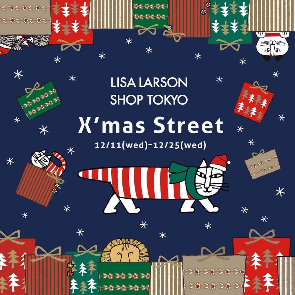 リサラーソンさんのインスタグラム写真 - (リサラーソンInstagram)「”本日10時から！LISA LARSON SHOP TOKYO のクリスマス！” ﻿ ﻿ 新宿小田急百貨店のモザイク通り横に、リサ・ラーソンのクリスマス限定SHOPが登場！﻿ クリスマスにピッタリのアイテムをセレクトした期間限定のPOP UP SHOPです。﻿ ﻿ 数量限定のスペシャルなクリスマス福袋やこの時期ならではのアイテムなど、わくわくするようなアイテムを取り揃えてお待ちしております。﻿ ﻿ 特設サイトもオープンしておりますので、気になる内容はサイトをチェック！﻿ ﻿ 今年のクリスマスは、新宿ですよ！ ==========================﻿ ▼LISA LARSON SHOP TOKYO X'mas Street﻿ https://shop.tonkachi.co.jp/html/page33.html﻿ ﻿ 会場：小田急百貨店 新宿店 2F サンドリーズ・アレー  東京都新宿区西新宿1-1-3﻿ ﻿ 2019年12月11日（水）- 12月25日（水）  10:00-20:30 ﻿ ※22日(日)-24日(火)は21:00まで  #lisalarson #リサラーソン #sweden #スウェーデン #陶器 #北欧 #北欧インテリア #北欧雑貨 #北欧ライフスタイル #popupshop #期間限定 #小田急百貨店新宿店 #新宿 #クリスマスプレゼント #クリスマス雑貨」12月11日 8時14分 - lisalarsonjp