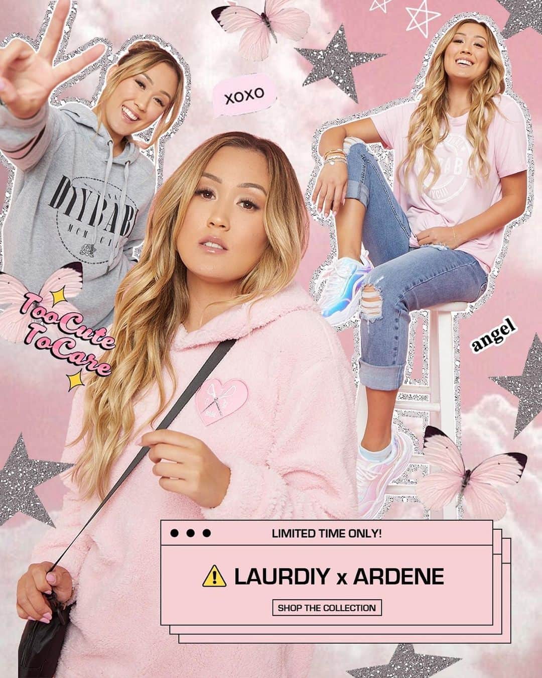 Lauren Riihimakiさんのインスタグラム写真 - (Lauren RiihimakiInstagram)「fuzzy DIY babe hoodies for daysssss ✨ avail in 🖤 + 💗 at @ardene for a limited time!! this #LaurDIYxArdene drop is my fav yet and I’ve been living in these pieces 😍 shop online and in stores!」12月11日 9時23分 - laurdiy