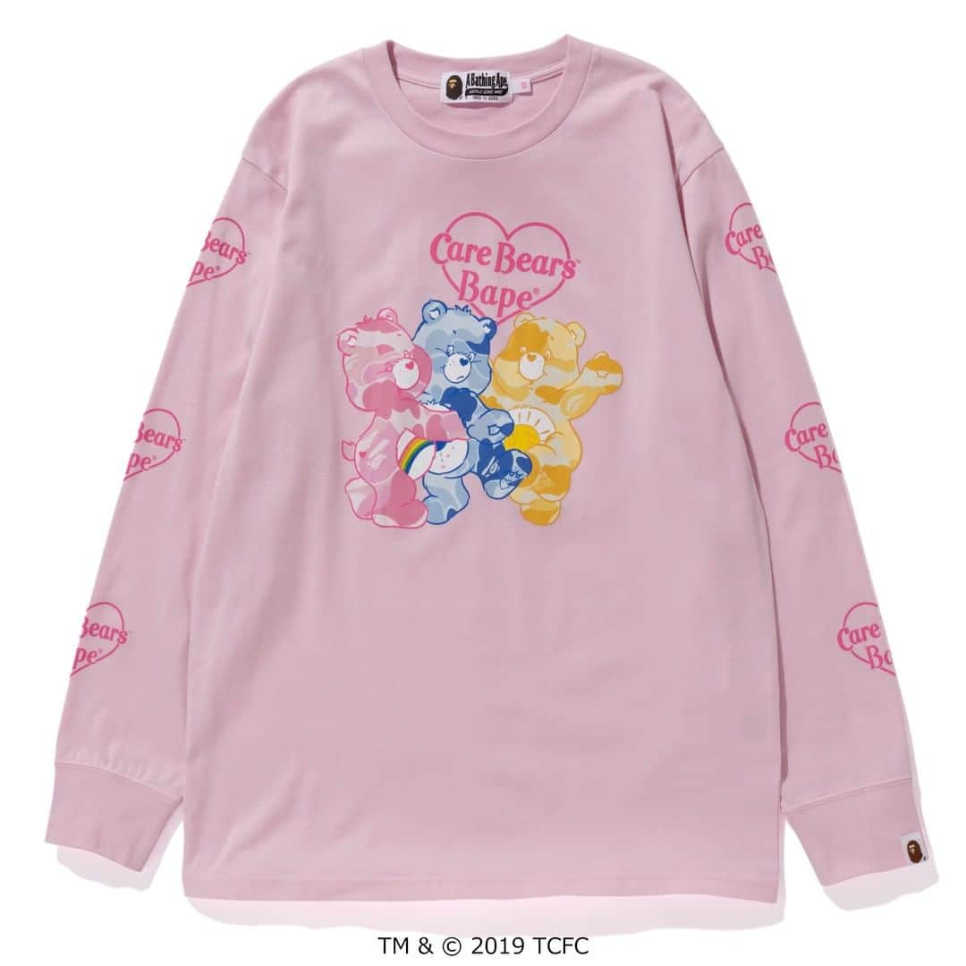 ア ベイシング エイプさんのインスタグラム写真 - (ア ベイシング エイプInstagram)「Since its birth in the United States in 1982, Care Bears™ has many fans around the world. The Care Bears™ and BAPE®︎ collaboration items mainly feature the “Care Bears™ Bape®︎” logo, symbolizing the collaboration between the two. The collaboration between Care Bears™ and A BATHING APE®︎ will be available at A BATHING APE® locations on Saturday, December 14th. #bape #carebear @carebears」12月11日 11時00分 - bape_japan