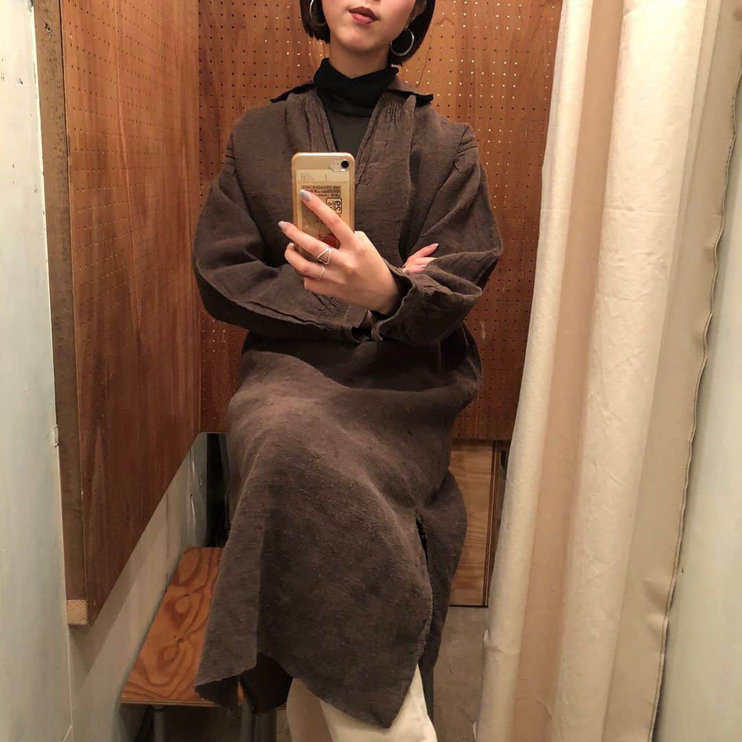 のインスタグラム：「tsgd_1st@shibuya  1930s dress/france  着丈　108 身幅　53 袖丈　51 肩幅　45  staff156cm」