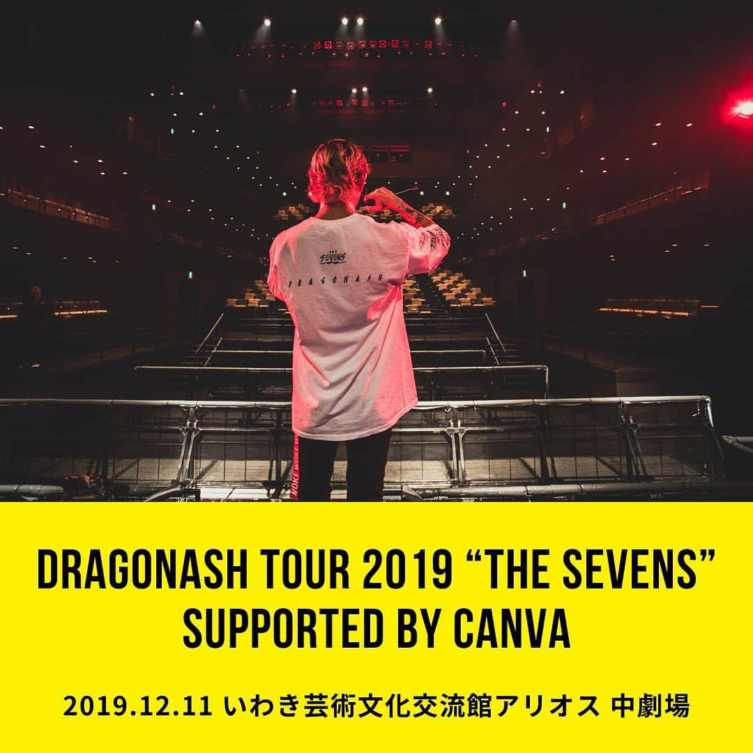 Dragon Ashさんのインスタグラム写真 - (Dragon AshInstagram)「DRAGONASH TOUR 2019 "THE SEVENS"  supported by Canva  @ いわきアリオス  #DA_livephoto photo by @nekoze_photo」12月11日 16時24分 - dragonash_official