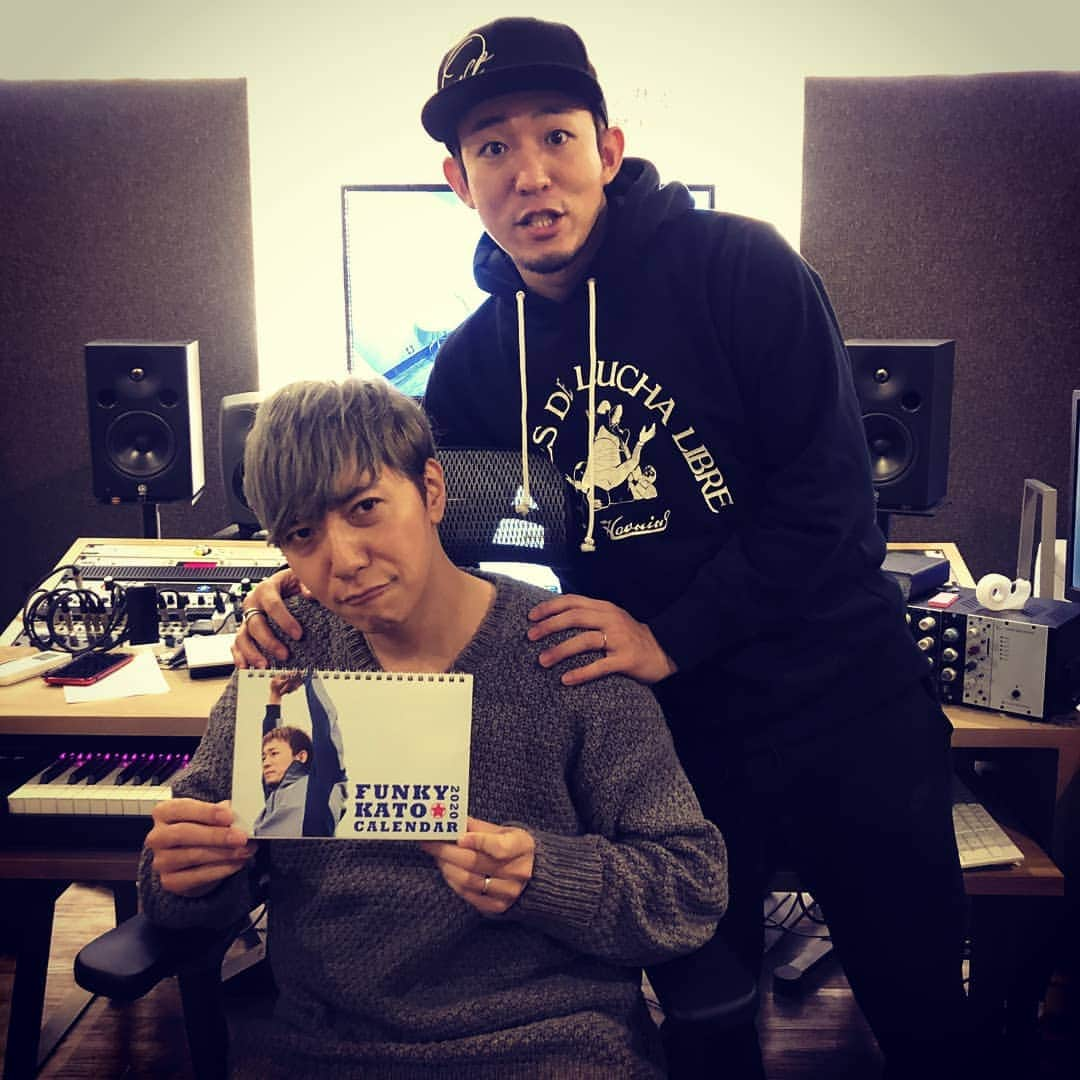 ファンキー加藤さんのインスタグラム写真 - (ファンキー加藤Instagram)「#新曲 #レコーディング #recording #田中隼人 #ハヤヤ  #ありがとう #thankyou」12月11日 18時28分 - funkykato_funkykato_funkykato