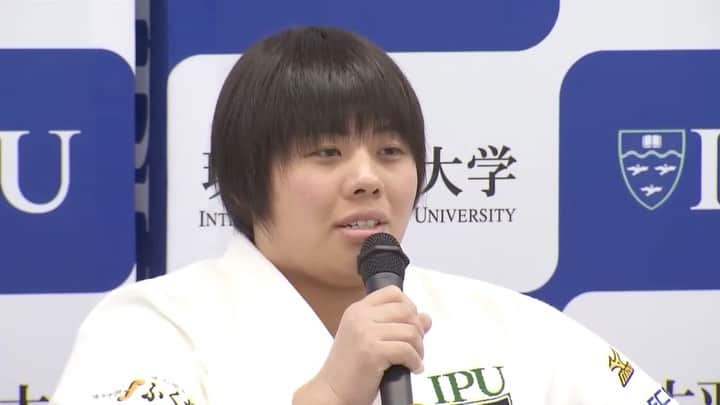 テレビ東京「柔道」のインスタグラム：「・ 女子78kg超級 #素根輝 選手が9日、 所属する #環太平洋大で 東京五輪内定の会見を行いました👏 ・ 「今年一年を漢字で表すと？」 質問におもわず…😅 #古賀稔彦 総監督からの激励や 柔道部の仲間やお兄さんとのフォトセッションも📸 ・ ▼フルバージョンはストーリーから✨ #テレビ東京 #柔道 #IPU #岡山」