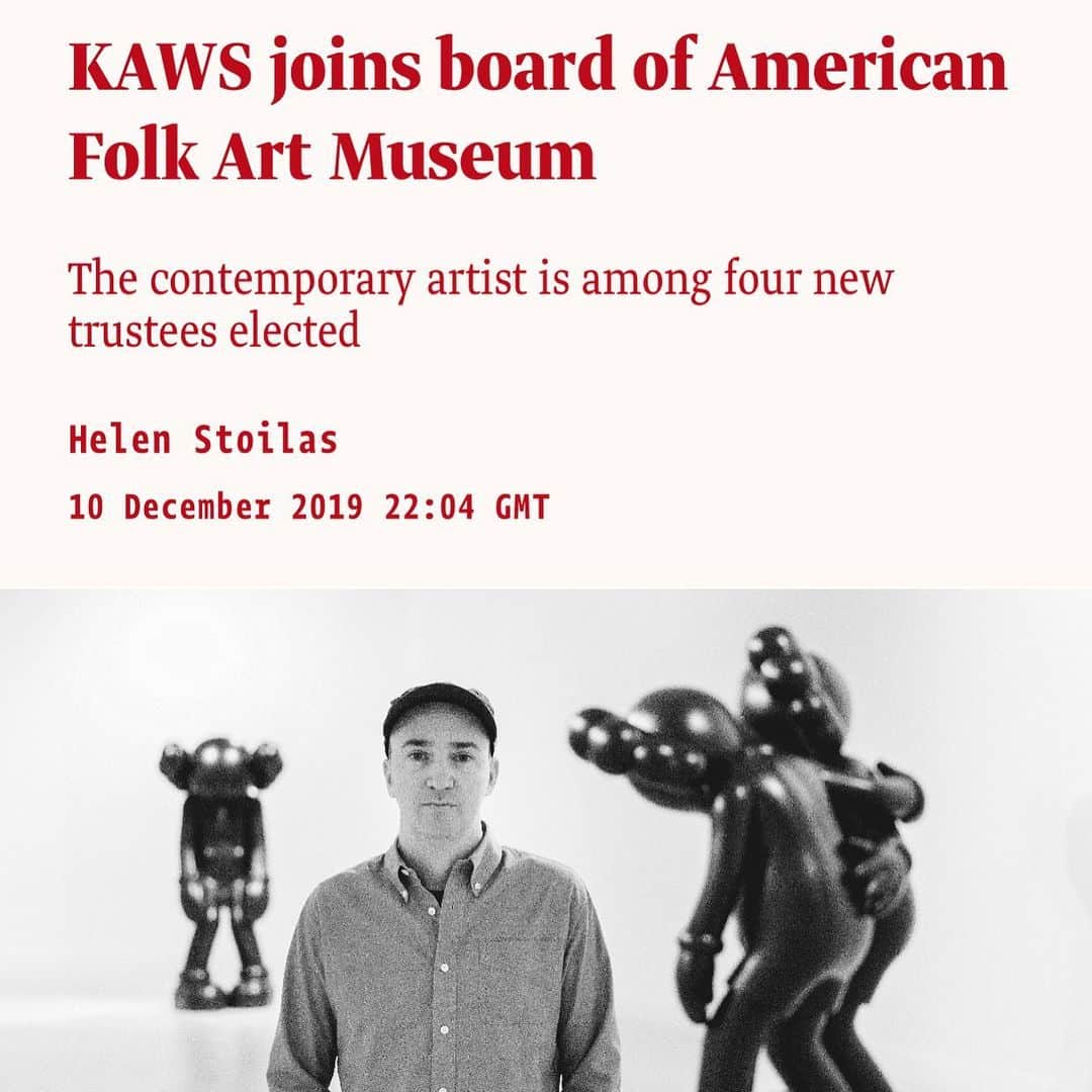 KAWSONEさんのインスタグラム写真 - (KAWSONEInstagram)「Good morning... I’m honored to be involved with an institution and community that I care so much about! @afamuseum #AmericanFolkArtMuseum #NewYork」12月11日 21時10分 - kaws