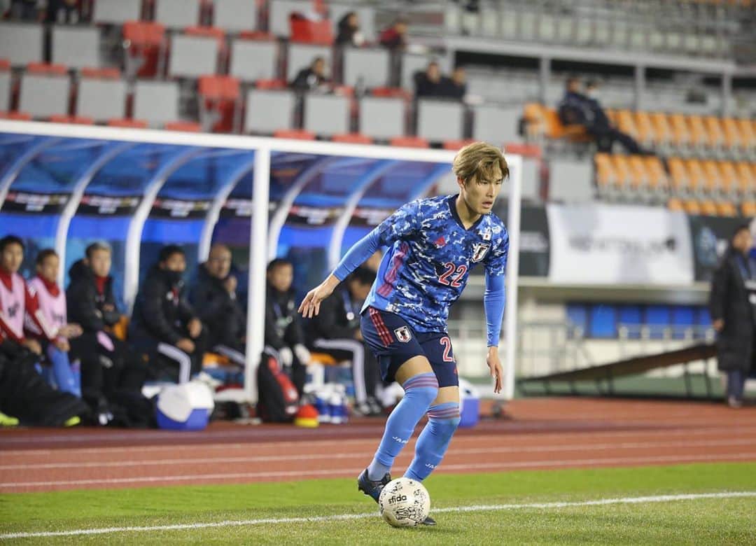 橋岡大樹のインスタグラム：「VS China 2-1  WIN 勝てて良かった😊  #e1選手権 #e1 #中国  #日本 #勝利  #橋岡大樹」
