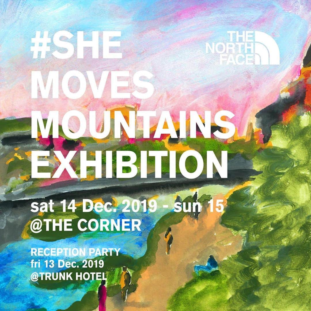 のインスタグラム：「【「#shemovesmountains EXHIBITION」 開催】﻿ ﻿ 2019年12月14日（土）〜15日（日）に、 渋谷のTHE CORNERにて、女性の視点から解釈した仕事や社会をはじめ、山の遊びやファッションをテーマにトークセッションを実施します。﻿ ﻿ また、イベント前日の12月13日（金）19:00からは、「TRUNK（HOTEL）」（東京都渋谷区神宮前5-31）にてレセプションパーティーを開催（入場無料）。 また同日、THE CORNERでは、プレオープニングを記念して#SHEMOVESMOUNTAINS のオリジナルステッカーをプレゼント致します。 是非、皆さまお誘い合せの上、お越し下さい。﻿ ﻿ 【「#SHEMOVESMOUNTAINS EXHIBITION」概要】﻿ 開催日：2019年12月14日（土）、15日（日）﻿ 会場：THE CORNER（東京都渋谷区神宮前5-29-1) ﻿ ※ イベント詳細はプロフィールリンク内からご覧ください。﻿ https://www.goldwin.co.jp/tnf/special/tnfwomen/event/ ﻿ ﻿ #shemovesmountains ﻿ #tnf_womens ﻿ #tnfjp﻿ #thenorthface #オリジナルステッカー」